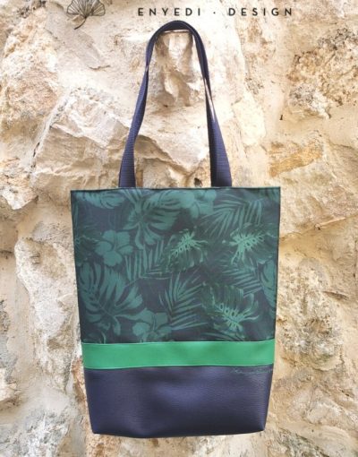 Kék leveles shopper