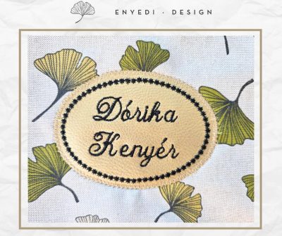 kenyeres zsák egyedi hímzéssel
