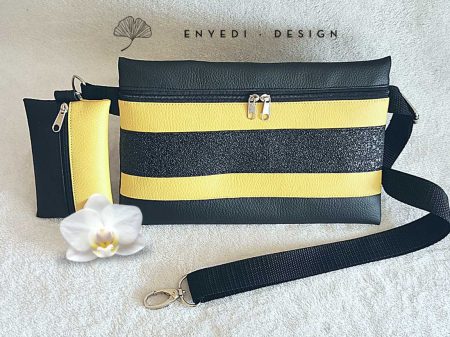 Fekete-sárga Chest Bag
